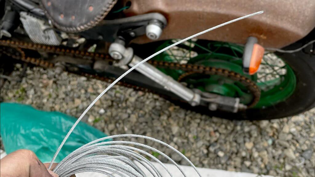 Cabo de aço flexível de 1,5mm.